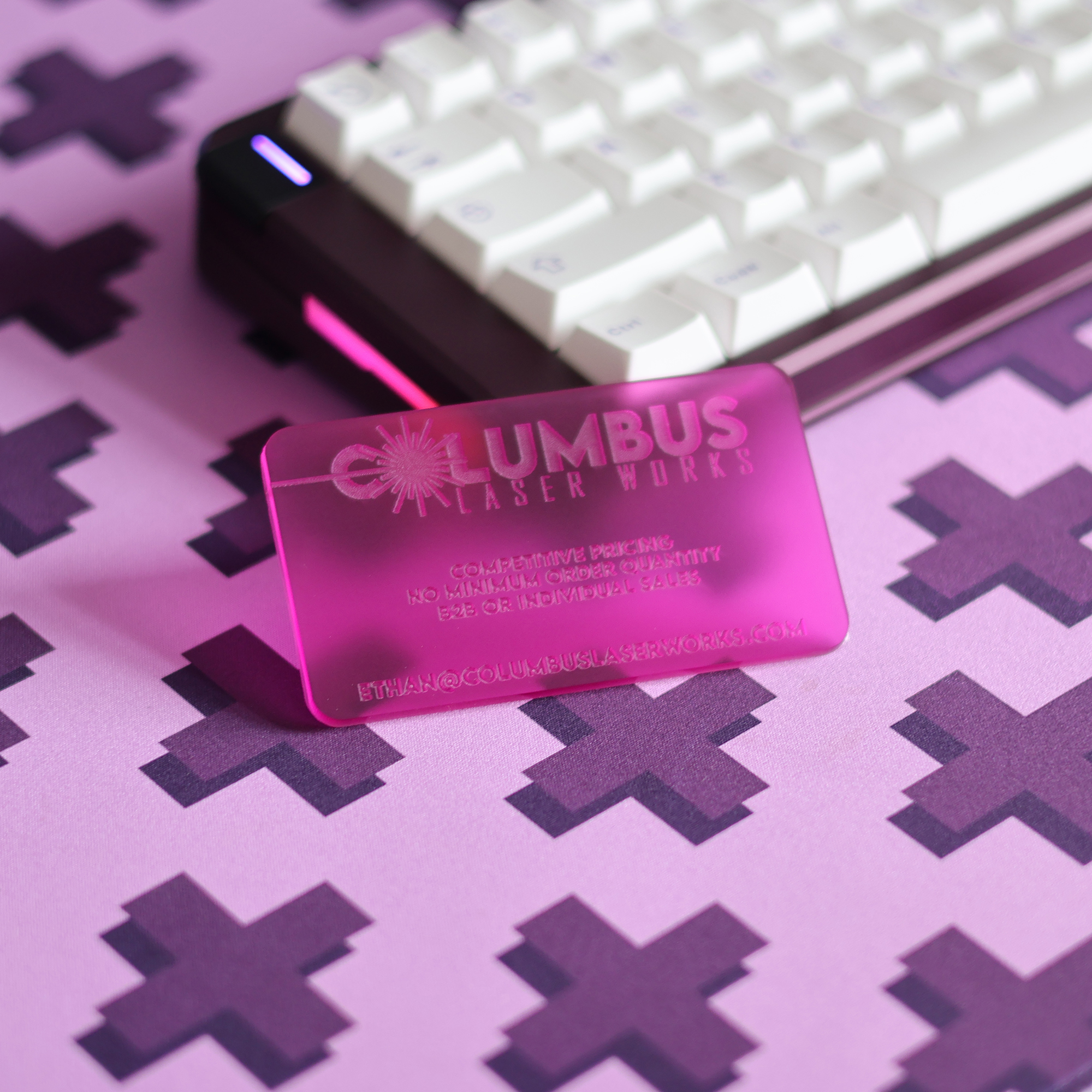 Custom plastic business card